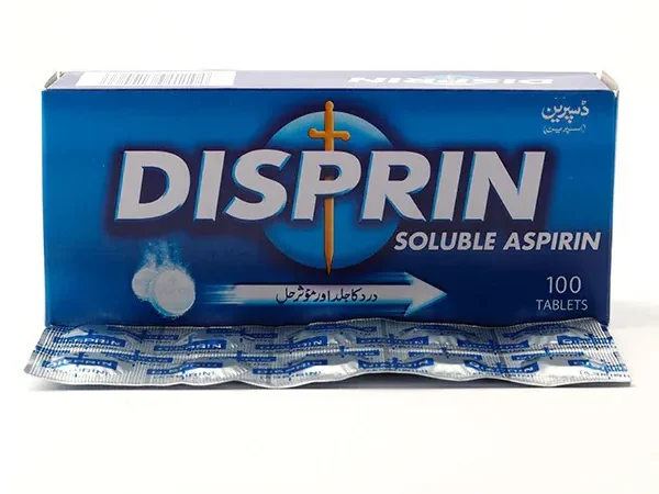 Disprin aspirin tablets pack for pain and fever relief