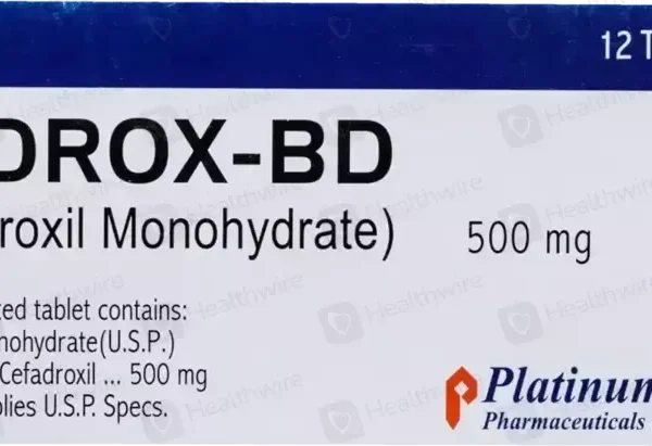 Cedrox-BD 500mg tablet pack of 20 by Platinum