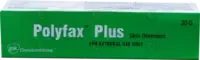Polyfax Plus 20g skin ointment with polymyxin bacitracin lignocaine pack