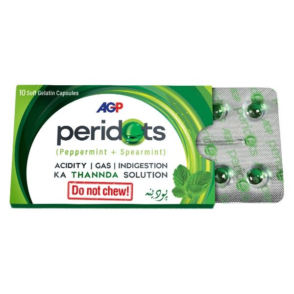 Peridots Gelatin Capsules (1 Strip = 10 Capsules)