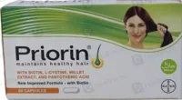 Priorin 60 Capsules hair nutrition supplement pack