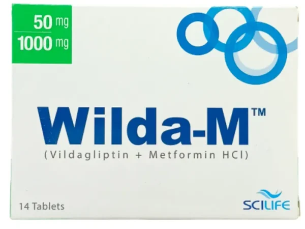 Wilda M 50 500mg tablets 14s diabetes medicine pack