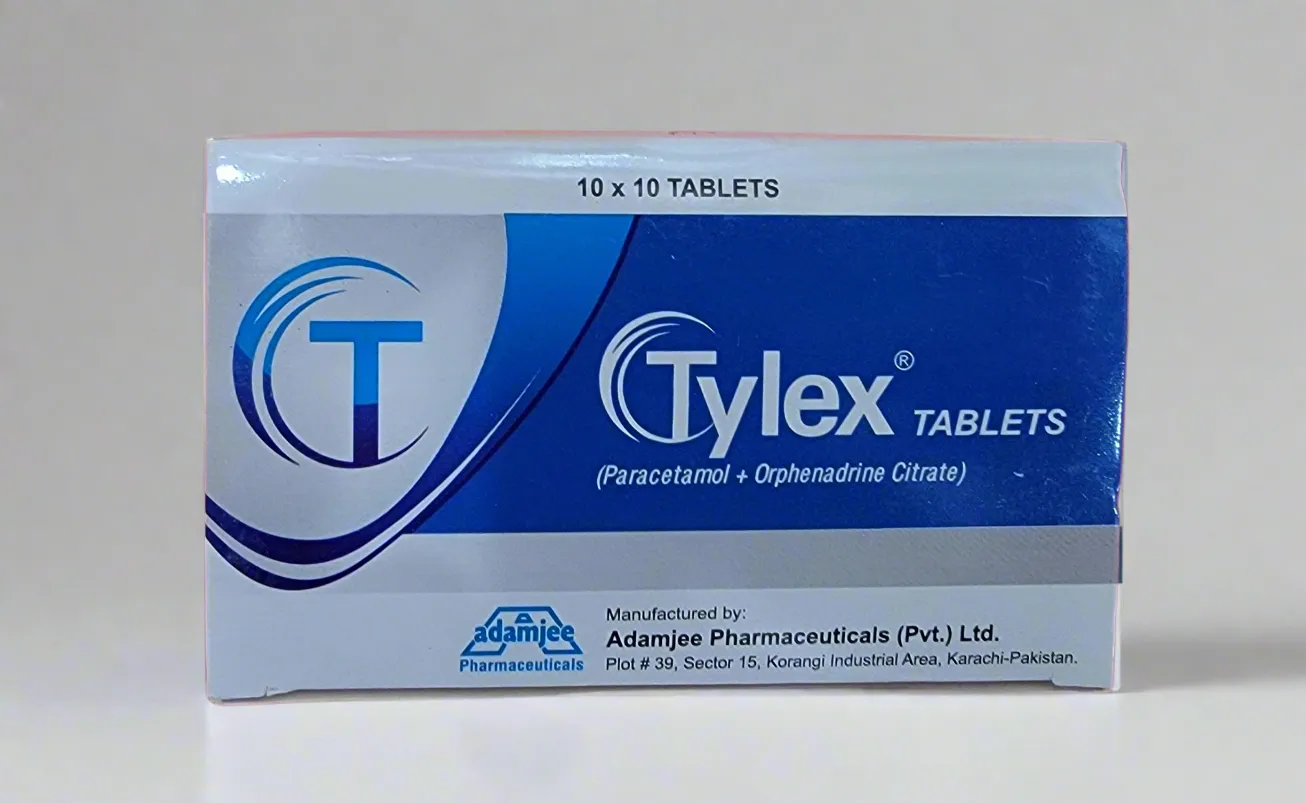 Tylex Tablet (Paracetamol + Orphenadrine)– 100 Tablets- Nuberol Forte Alternative