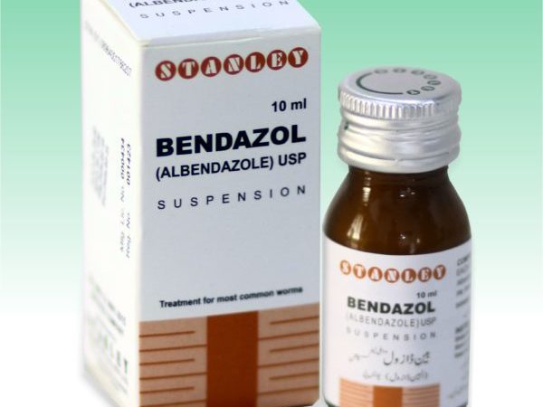 Bendazol 200mg 10ml oral suspension medicine pack front view