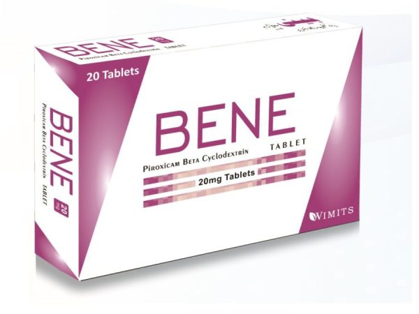 Bene 20mg tablets pack of 20 piroxicam beta cyclodextrin