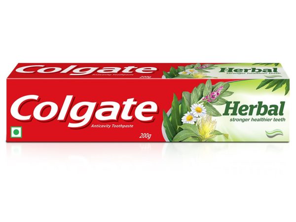 Colgate Herbal 200g toothpaste pack for stronger healthier teeth