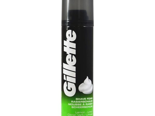 Gillette Lemon Lime 200ml shaving foam front product can