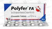 Polyfer FA 10 tablets iron and folic acid pack